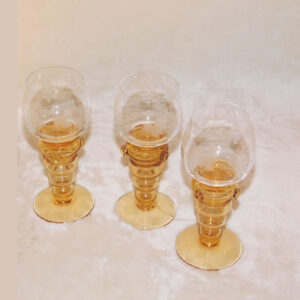 three German drinking glasses