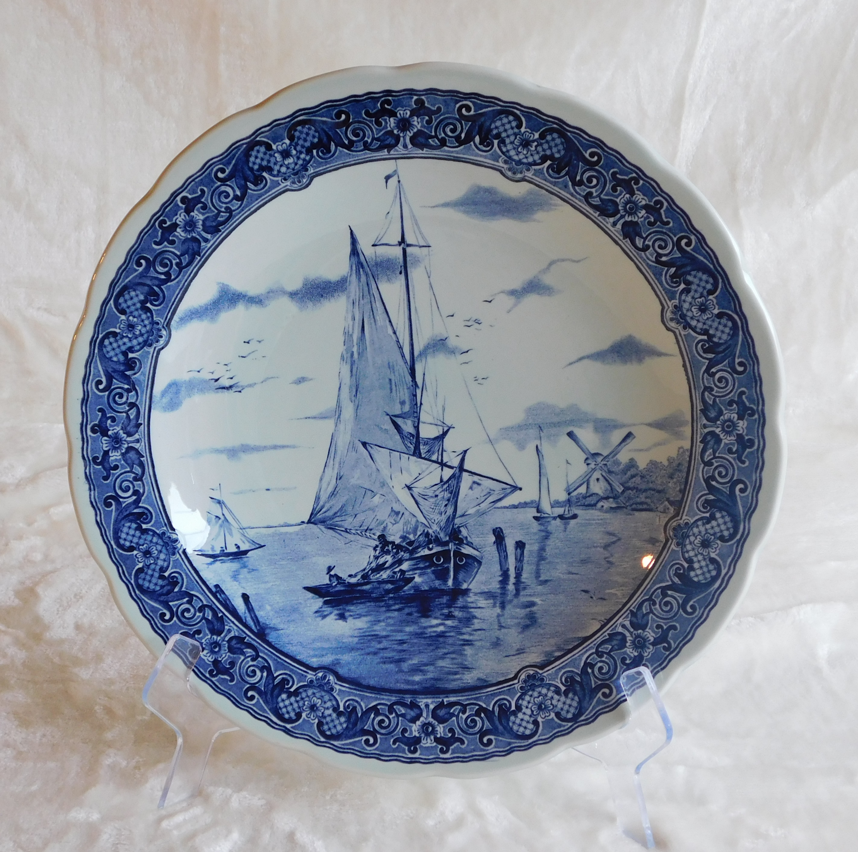 Large Plate - Blue & White Delfts Plate