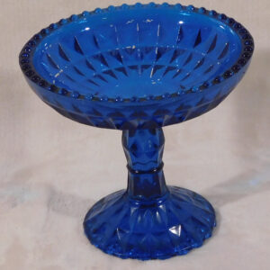 Large Blue Glass Candy Dish