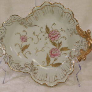 Victorian Leaf Shaped Meissen Candy Dish