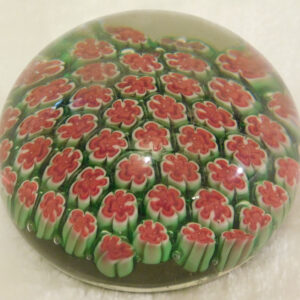 Large Glass Millifiori Paperweight