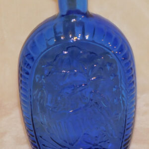 General Washington Blue Glass Bottle