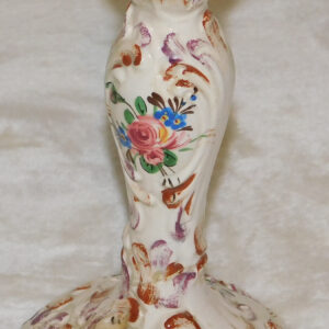 Italian Antique Majolica Candleholder, Dated 1733