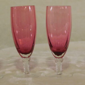 Set of 4 pink Wine glasses