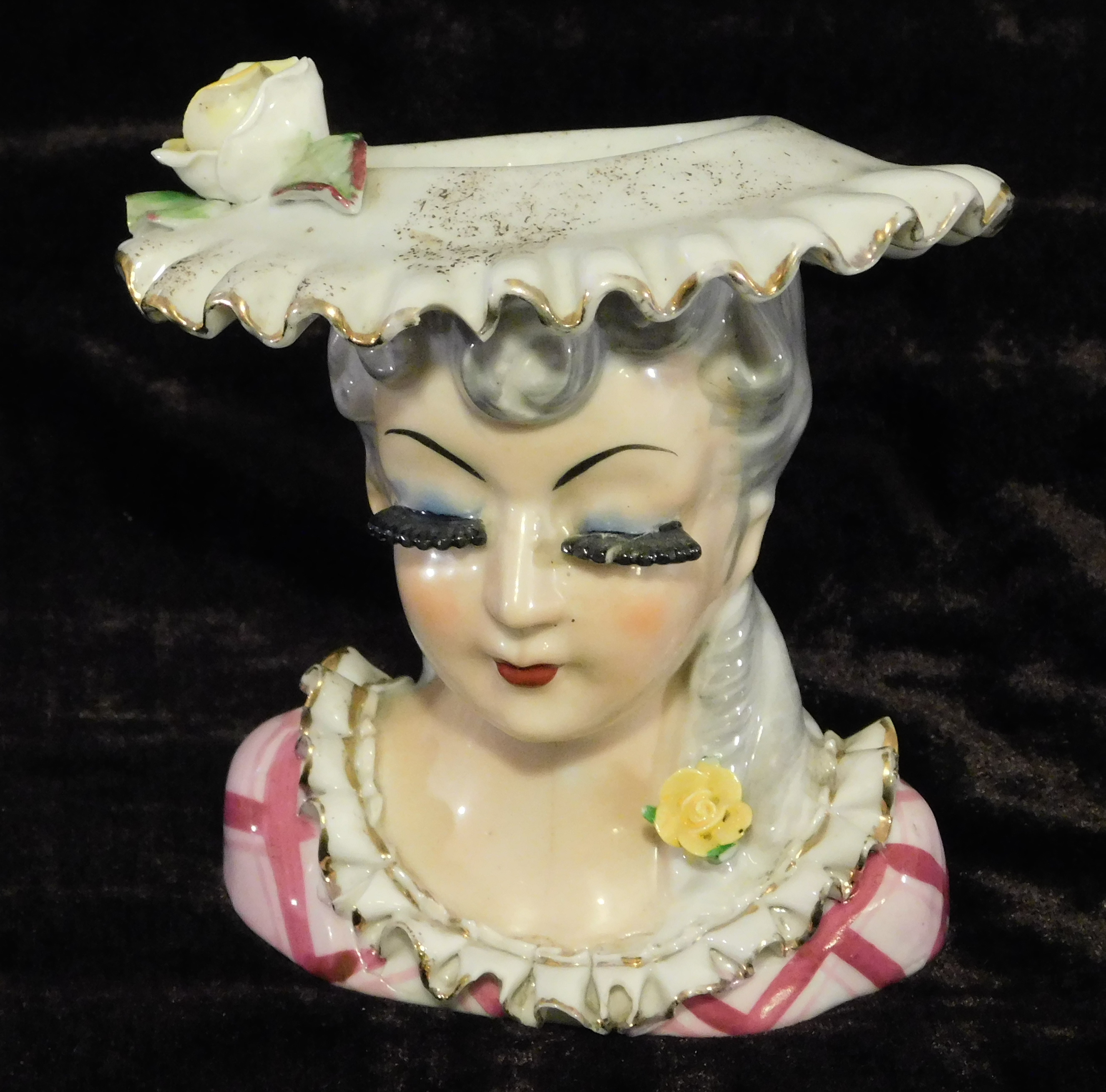 Porcelain Lady's Head Vase