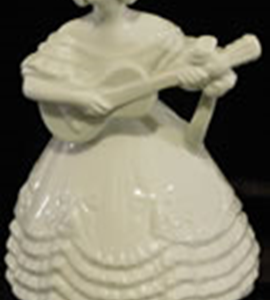 White porcelain girl figurine