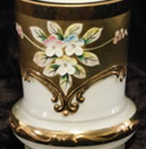 Bohemian glass vase