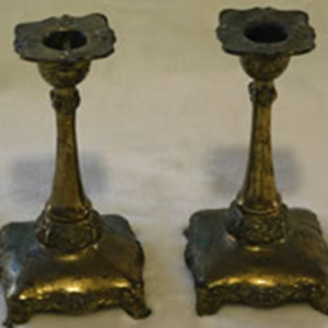 Brass candle holders