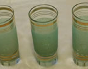 Set of 3 shot glasses hand