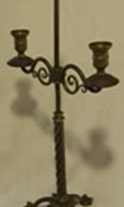 Antique Solid Heavy Brass Candelabra