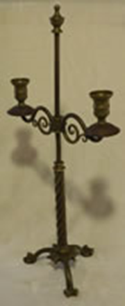 Antique Solid Heavy Brass Candelabra