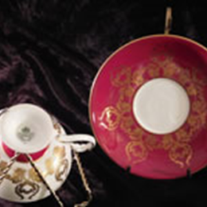 Porcelain cup and saucer