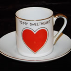 Porcelain cup & saucer