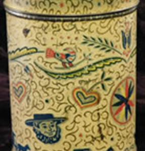 Tin candy box