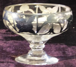 Clear glass cup