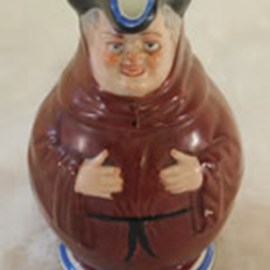 Antique Ceramic Monk Pitcher