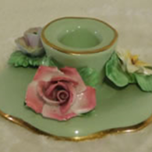 Lt green hand made